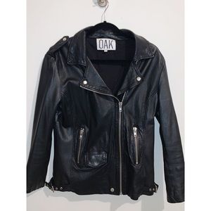 OAK | Black Leather Jacket